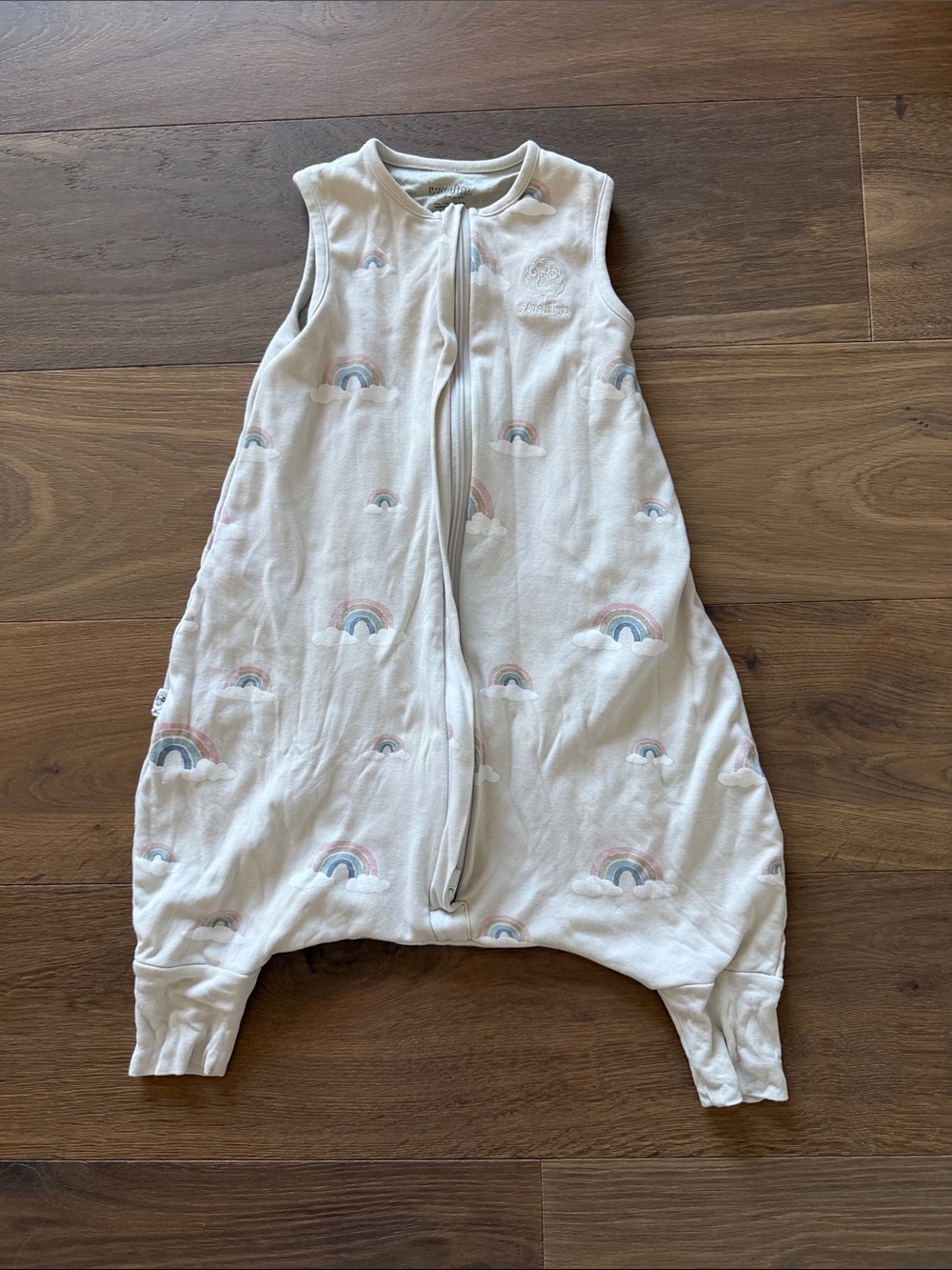 Toddler Sleep Sack with Pastel Rainbow Print